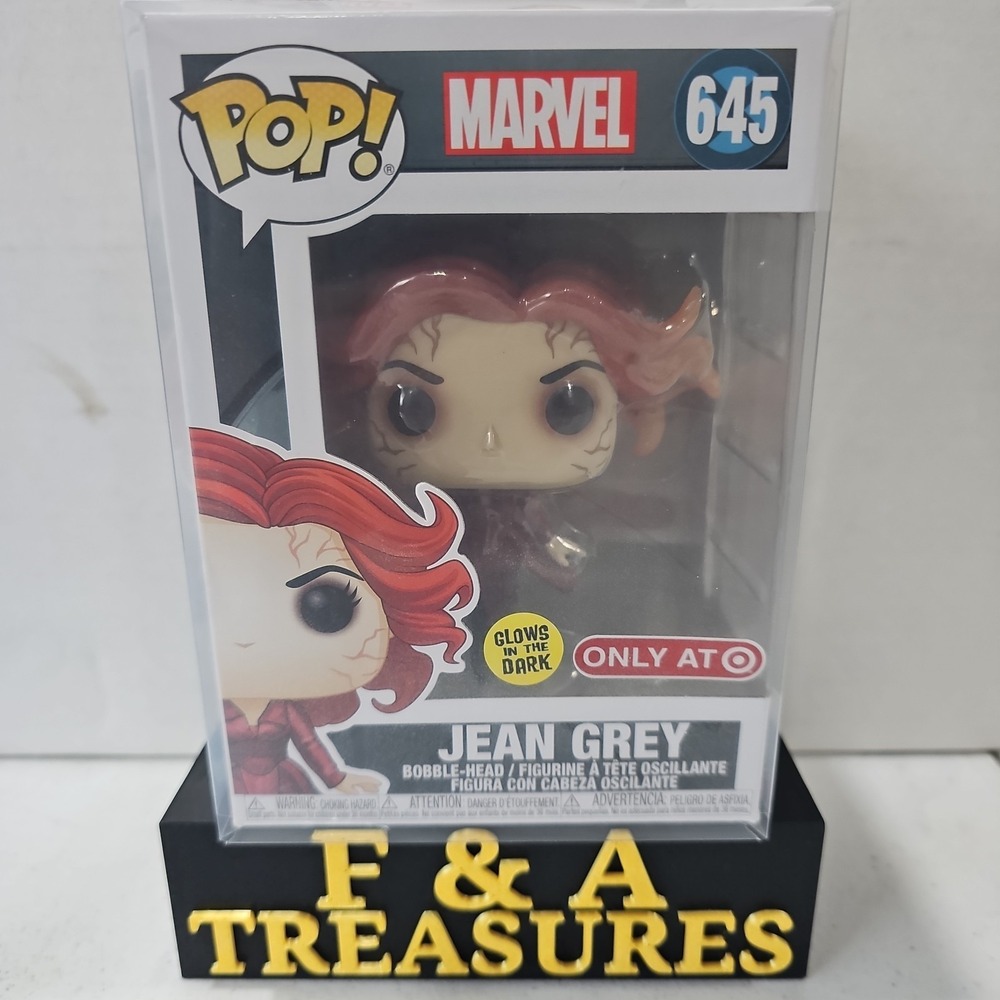 Funko Pop! Marvel Jean Grey #645 Target Exclusive GITD W/Protector See Pic